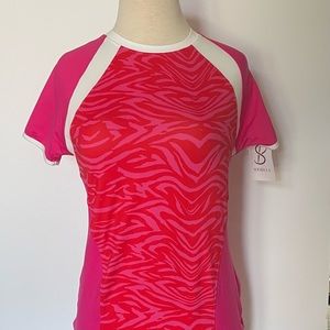 Sofibella Serendipity Ladies S Short Sleeve Golf Tennis Pickelball top NEW NWT